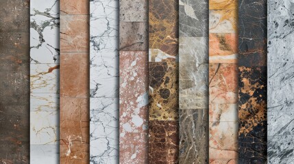 Fototapeta premium High resolution textures of natural marble ceramic tile and stone with detailed patterns