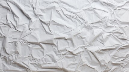 Obraz premium Crumpled white paper texture background