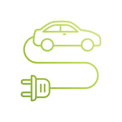 Electric Car vector icon