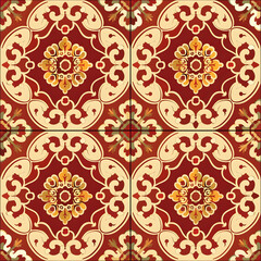 wallpaper, tiles or carpet in a seamless pattern.