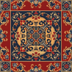Naklejka premium wallpaper, tiles or carpet in a seamless pattern.