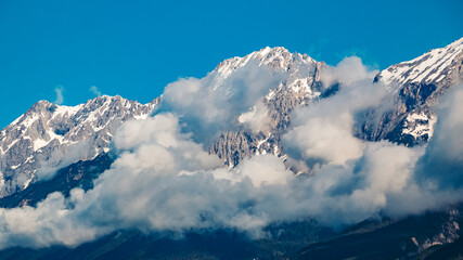Alpine summer view at Pettnau, Innsbruck, Tyrol, Austria
