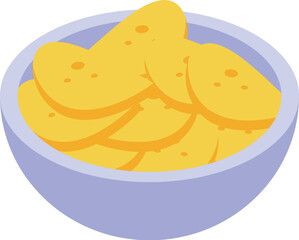Bowl full of potato chips, illustrating the concept of unhealthy food choices