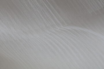 closeup of white corrugated organza textured background