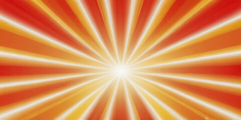 Obraz premium Yellow and red sunburst background 