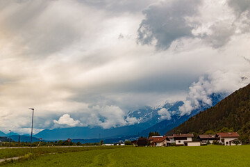 Obraz premium Alpine summer view at Pettnau, Innsbruck, Tyrol, Austria