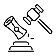 Check this line icon of legal registration 