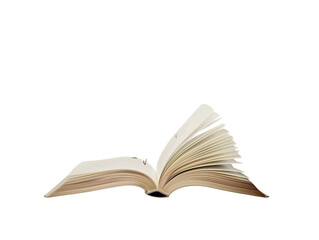 Obraz premium Open Book with Flying Pages