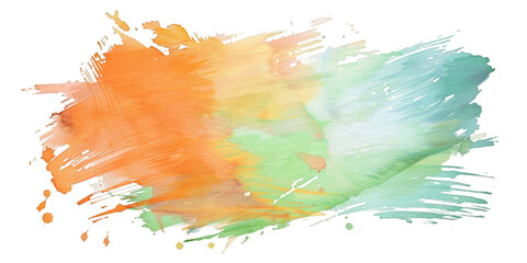 Colorful Abstract Watercolor Brush Strokes 