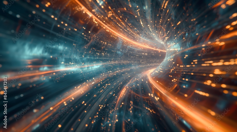 Poster 3. visualize an immersive modern digital abstract 3d background, characterized by sleek lines and fl