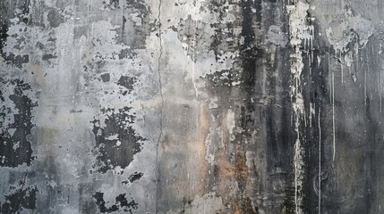 Fototapeta premium Building with a textured cement surface Painting on the concrete wall of the structure