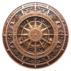 Naklejka premium PNG Bronze architecture astrology currency.