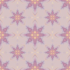 Obraz premium Seamless flowers pattern