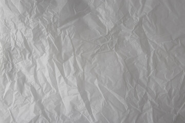 White wrinkled wrapping paper texture background