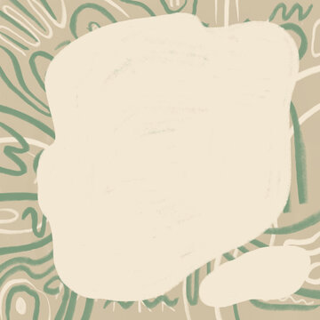 Neutral abstract background with doodle elements