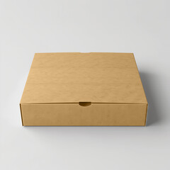 Closed cardboard Box or brown paper package box on white background