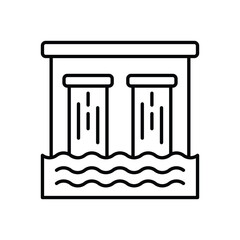 Dam vector icon