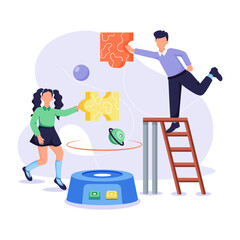 Flat Style Back to School Illustrations