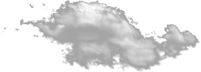 cloud on background transparent