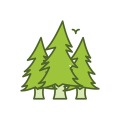 Forest vector icon