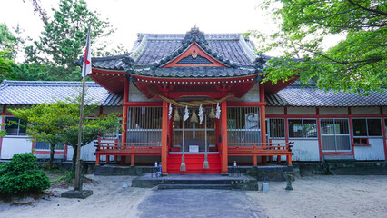 大分県の奈多海岸にある八幡奈多宮