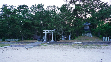 大分県の奈多海岸にある八幡奈多宮