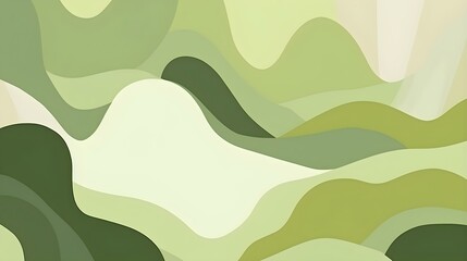 Fototapeta premium Abstract light green Shapes with soft Textures. Calming Background