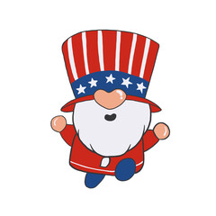 fourth of july american, American gnome