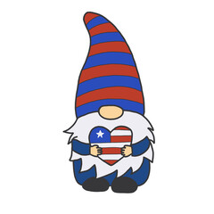 fourth of july american, American gnome