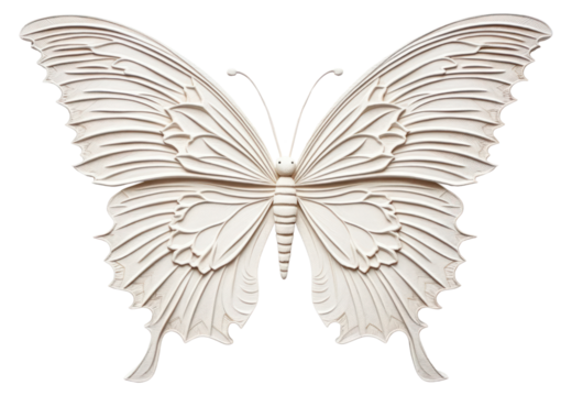 PNG Butterfly art pattern white.