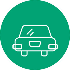 Car line circle icon