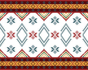 embroidery abstract Traditional geometric ethnic fabric pattern ornate elements with ethnic patterns design for textiles, rugs, clothing, sarong, scarf, batik, wrap, embroidery, print, curtain, carpet