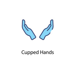 Cupped Hands vector icon