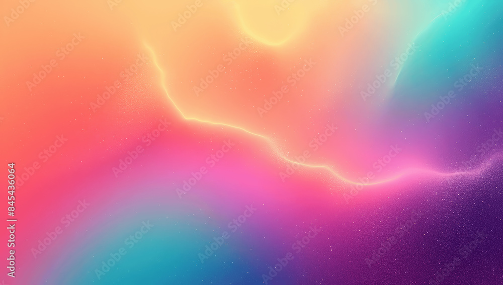 Poster colorful abstract gradient background with grains and smooth textures for summer use