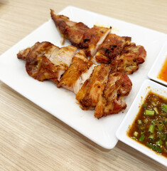 Roasted Chicken with Spicy and Sweet Sauce