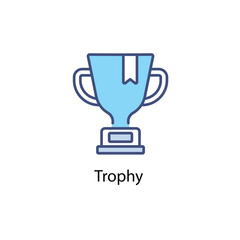 Trophy vector icon 