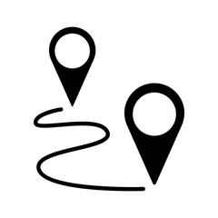 Map set icon. Road sing, red location pin, pointer, route, location, navigation, travel, gps, geography, direction, destination, journey, route, exploration.