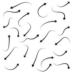 Arrows set of  black icons Arrow icon Arrow vector collection Arrow Arrow icon Arrow vector collection