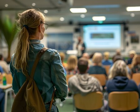 Seminar on Sustainable Fishing Practices at Coastal Community Center with ECO Sign