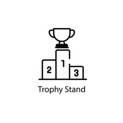 Trophy Stand vector icon