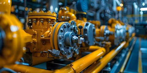 Fototapeta premium Predict equipment failures using data analytics and machine learning for timely maintenance. Concept Predictive Maintenance, Equipment Failure Analysis, Data Analytics, Machine Learning