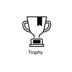 Trophy vector icon 