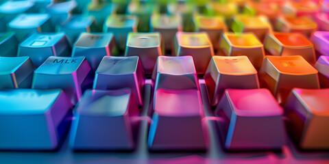 Obraz premium close up of keyboard