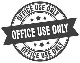 office use only stamp. office use only label on transparent background. round sign