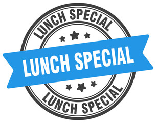 lunch special stamp. lunch special label on transparent background. round sign