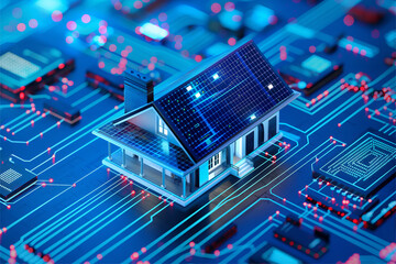 Obraz premium Digital Innovation in Architectural Home Design