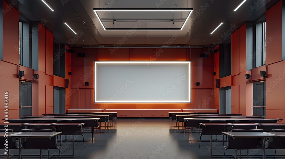 Aufkleber seminar room for future journalists to learn investigative techniques in an educational setting