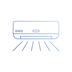 Fototapeta premium Air Conditioner vector icon