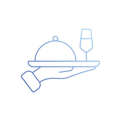 Room service vector icon