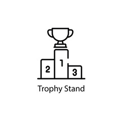 Trophy Stand vector icon